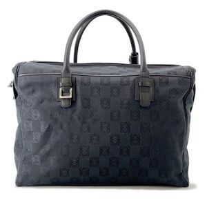 Loewe Anagram Canvas Boston Bag In